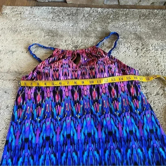 Miracle Suit  Vesuvio Peep Hole Tankini Colorful Metallic Bikini Top: 10 - Picture 6 of 13